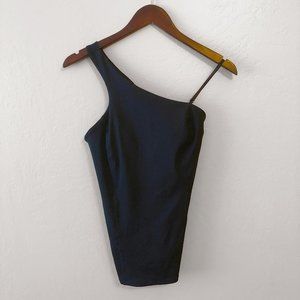 Zella One Shoulder Cut Out Tank Top - S